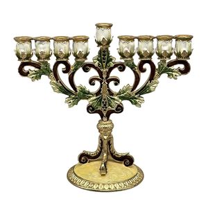Candelabro de Metal de 9 Brazos Estilo Antiguo, Candelabro Antiguo para Decoración Festiva y Espiritual - Product Image 6