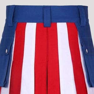Kilt écossais traditionnel unisexe noir et bleu marine, style utilitaire hybride moderne, pour cosplay et fêtes, modèle Echo - Product Image 2