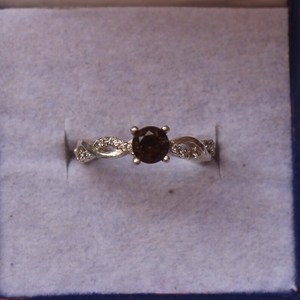 Natural Smoky <b>Quartz</b> <b>Ring</b> Sterling Silver Brown Gemstone Engagement Promise <b>Ring</b> Gift For Her Jewelry - Product Image 1