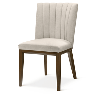 Ensemble de 2 chaises de salle à manger en tissu beige Elmwood - Product Image 1