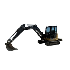 Excavadora de orugas JD 60G usada de alta calidad, sistema hidráulico auxiliar con cabina cerrada, bomba de motor, 24 horas de servicio al cliente para su uso - Product Image 1