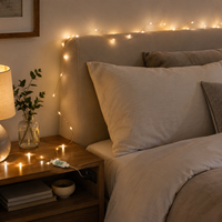 Kanlong Guirlande lumineuse LED avec télécommande pour chambre alimentée par USB