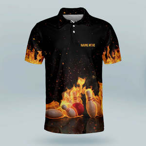 Tela de Punto Personalizada al por Mayor para Hombre y Mujer, 50% Algodón, 50% Poliéster, para Camisas de Boliche, de Secado Rápido, Transpirable y Antiarrugas - Product Image 2