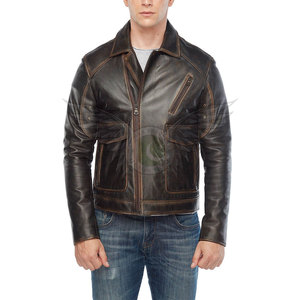 Casual Streetwear Men’s Modern Leather <b>Jacket</b> <b>Slim</b> <b>Fit</b> Urban Wear Lightweight Winter Casual Stylish Men Fashion Leather <b>Jacket</b> - Product Image 4