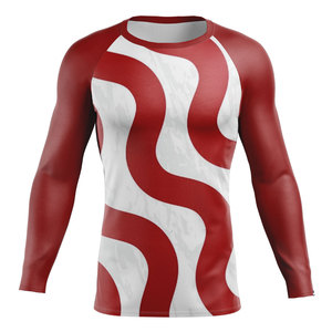 Mma Rashguard for Men Sublimation Printed Mma Shirt Long Sleeve Kickboxing Compression Shirt Thai Fighting Boxing Jerseys - Product Image 1