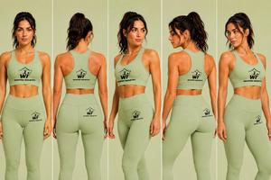 Nuevas llegadas: Sujetador deportivo para mujer de secado rápido, al por mayor, ecológico, ajustable, de alta calidad, de algodón/poliéster. - Product Image 2