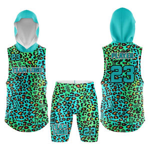 Custom 7V7 Flag Football Uniform <b>Compression</b> Jersey <b>Shorts</b> Set Breathable Quick Dry Polyester Teamwear OEM ODM Manufacturer - Product Image 1