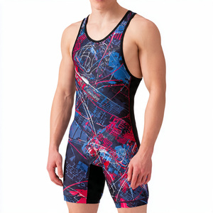 Custom Golden Sublimation Wrestling Tops <b>Men</b> Lightweight 100% Polyester Weightlifting Wrestling <b>Singlets</b> <b>Men's</b> - Product Image 3