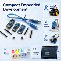 Carte de développement FYX Stock ATMEGA328P Nano V3.0 16 MHz avec module microcontrôleur Mini USB USB-C, câble et connecteur à broches – Kit DIY