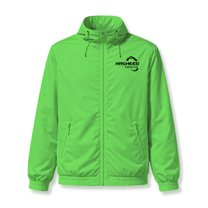 เสื้อแจ็คเก็ตกันฝนพรีเมียมพร้อมฮู้ดปรับสายรัดได้ สีตามสั่ง รับผลิตแบรนด์ส่วนตัว ขายส่งจากโรงงาน ผลิตเสื้อผ้าทุกประเภท - Product Image 1