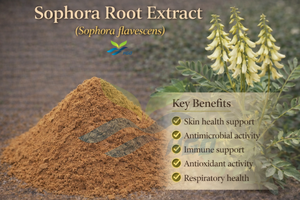 Suministro Directo de Fábrica HGO de Extracto Puro y Natural de Raíz de Sófora, Grado Alimenticio, Especificación Matrina 50%, Extracto Estandarizado - Product Image 5