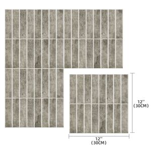 Adhesivos Decorativos Vintage para Pared, Estilo Azulejos de Metro, 12x12 Pulgadas, 10 Piezas, para Decoración del Hogar - Product Image 6