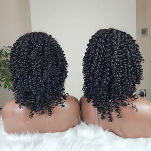 Perruques en cheveux humains bouclés Pixie Super Double Drawn en gros, les perruques Lace Front en cheveux humains les plus volumineuses, perruque Pixie Curls - Product Image 2