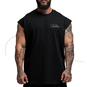 Débardeur à capuche personnalisé avec logo pour entraînement, musculation, hommes, sans manches, coupe décontractée, pour la gym - Product Image 1