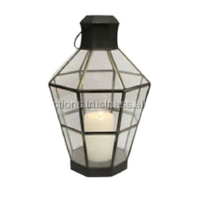 Bougie décorative en verre métallique de haute qualité, lanterne suspendue pour décoration de mariage à la maison, prix de gros - Product Image 1