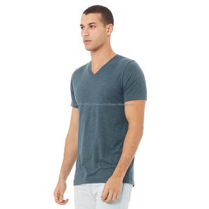 Nouveaux T-shirts en bambou à col en V confortables et élégants, régulateurs de chaleur, évacuant l'humidité, douceur - Product Image 2