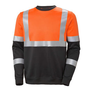 Custom High Visibility Safety Sweatshirt Reflective <b>Work</b> Wear with Customized Logo And Printing Heavyweight New Arrival Unisex - Product Image 1