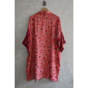 Kimono Largo de Seda con Parches de Lujo para Mujer, Bata de Dormir de Diseño Bohemio, Ropa de Estar por Casa de Alta Gama - Product Image 5