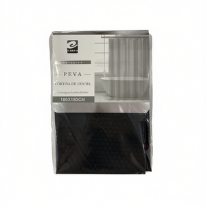 Modern Comfortable 180X180 Shower <b>Curtain</b> <b>with</b> Accessories Elegantly Hydrophobic PEVA Design for Stylish Bathrooms - Product Image 2