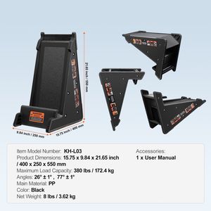 Stabilizzatore per Scala a Piattaforma in PP da 380 libbre, Facile da Usare, Piattaforma Stabile, Strumento per Scale e Ponteggi - Product Image 3