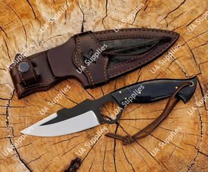 Cuchillo de Supervivencia para Caza y Camping, Forjado a Mano, Hoja de Acero Inoxidable 12C27, con Orificio para el Dedo, Hoja Fija, 58 HRC, OEM/ODM - Product Image 5