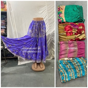 Pyjama Plazzo en Soie Imprimé pour Dames Pyjama Saree Saree Pantalon Plazzo d'Inde Saree Pyjama Vintage Saree Pyjama Imprimé Saree - Product Image 1