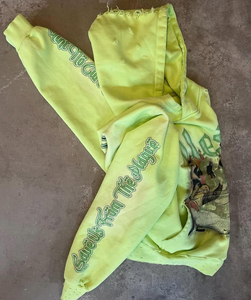 Ventes directes, sweats à capuche pour hommes avec logo personnalisé, fabricants de vêtements usés, sweats à capuche épais à motif graphique imprimé, coupe courte pour homme - Product Image 2