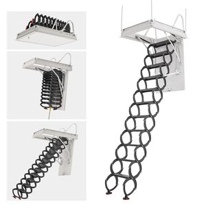 Scala per Soffitta in Acciaio Legato con Capacità di 299,4 KG (660 LBS), Compatibile con Altezze del Soffitto da 8,5-9,4 Piedi, Dimensioni dell'Apertura 39,4 x 27,5 Pollici - Product Image 1