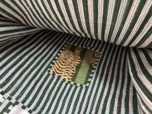 Bolsa de Tela Acolchada Kantha con Motivo de Tigre, Acolchada a Mano, de Algodón Reciclado, Plegable, con Cinta y Cuerda para Llevar, para Uso Diario y Viajes - Product Image 5