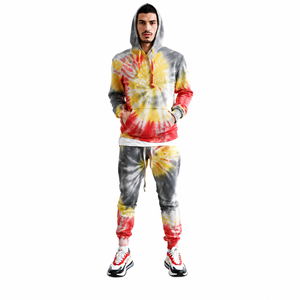 Custom <b>Tie</b> <b>Dye</b> Hoodie Tracksuit for Men Heavyweight Fleece Jogger <b>Set</b> Premium Streetwear Sweatsuit - Product Image 3