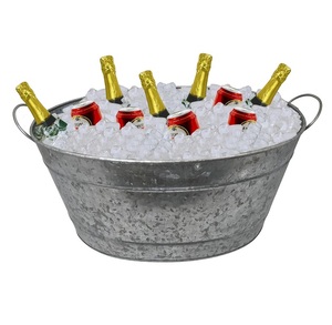 Stylish Look Stainless Steel Ice Bucket Round Modern Design Rust Resistant For Party Use Beverage Cooler Metal Wine Bucket - Product Image 6