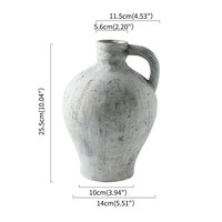 Vase à fleurs rond en céramique tendance, style nordique, aspect luxueux, avec rayures, pour décoration intérieure, idéal pour les mariages, par UO