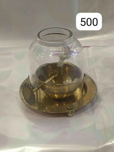 Lámpara de Aceite Diya de Latón Sólido de la Mejor Calidad con Diseño Geométrico Grabado para Decoración Moderna Industrial de Navidad, Diwali y Pooja Premium - Product Image 6