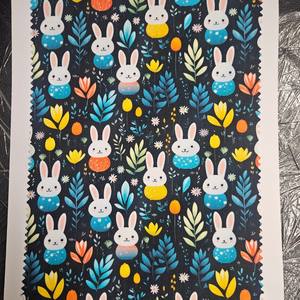 Une magnifique variété de impressions numériques vintage de haute qualité 100 % coton, colorées, 44 pouces de largeur, prêtes pour une expédition immédiate. - Product Image 2