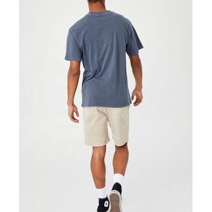 Camiseta de algodón peinado 100% Jersey hilado en anillo peinado Camiseta clásica Premium ajustada suave Camisetas de hombre Camiseta de mezcla de poliéster de algodón - Product Image 6