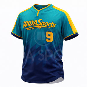 Nuevo Diseño Wida Sports, Uniforme de Béisbol Masculino de Alta Calidad, Precio Económico, Conjunto de Camiseta de Béisbol Personalizada para Hombre, Precio al por Mayor - Product Image 2