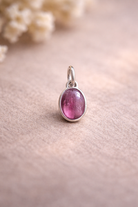 Wholesale 925 Sterling Silver Handmade Pendant for Women Natural <b>Pink</b> Tourmaline Oval Cut <b>Healing</b> Gemstone Jewelry for Gifts - Product Image 2