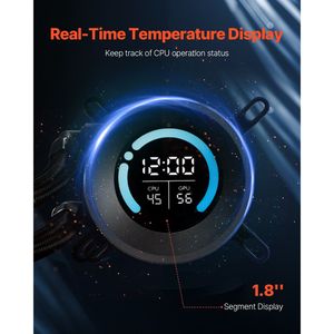 <b>CPU</b> Liquid <b>Cooler</b> AIO with 120 mm PWN Fans <b>Water</b> <b>Cooler</b> for Optimal Performance on Intel for AMD Systems - Product Image 3