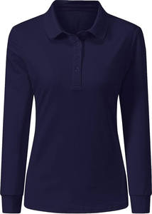 เสื้อโปโลแขนยาวผู้ชาย สีขาว ผ้าฝ้าย 100% ทรงปกติ สวมใส่สบาย สีพื้น คอถัก ย้อมสีเรียบ - Product Image 2