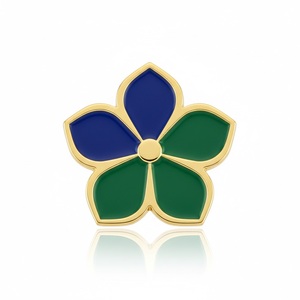 Marqueur de balle de golf en métal, forme personnalisée, couleur émail, cadeau pour club féminin, motif fleur. - Product Image 6