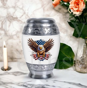 Eagle embrace patriotic tribute memorial urn <b>for</b> loved ones cremation urn <b>for</b> human <b>ashes</b> decorative <b>keepsake</b> remembrance - Product Image 5