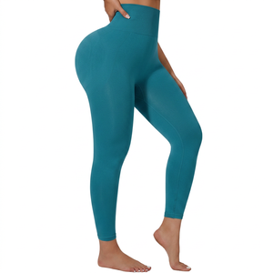 Leggings Deportivos para Mujer Talla Grande, Leggings de Yoga de Cintura Alta, Lisos, Ajustados, Elásticos e Informales para Damas - Product Image 3