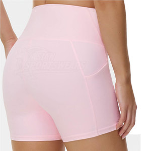 Shorts de yoga taille haute respirants pour femmes, tissu doux et confortable, parfaits pour la salle de sport, le jogging, l'entraînement à domicile et la course à pied - Product Image 4