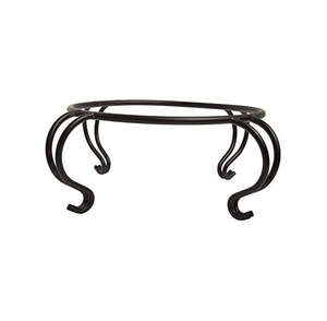 Metal Flower <b>Pot</b> <b>Stand</b> Indoor Outdoor Plant Holder Round Iron Base - Product Image 3