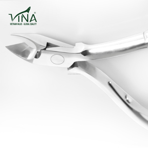 Pince à ongles en acier au carbone VNN-18 Vina avec prise blanche Coupe confortable des ongles pour les doigts - Product Image 6