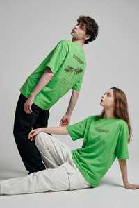 T-shirt vert surdimensionné en coton 100% pour hommes, design personnalisé, t-shirts de sport imprimés à manches courtes, motif uni décontracté, taille plus - Product Image 5