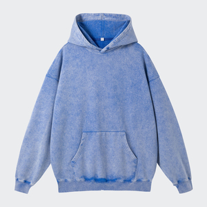 Sudaderas con Capucha Unisex de Gran Tamaño con Logotipo Personalizado OEM y ODM, Lavado a la Piedra con Efecto Desgastado por el Sol, Lavado Ácido, para Hombre y Mujer, Ropa Urbana - Product Image 6