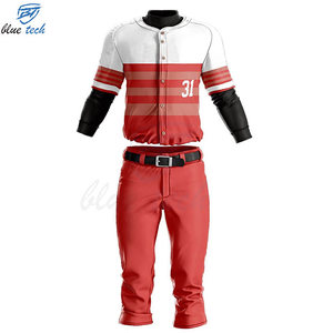 Premium Quality Baseball Jersey and Pants Custom Team Uniform Set with Embroidery and Printing Option Plus Size 100% Polyester - Product Image 1