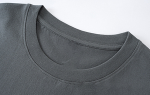 Camiseta de Cuello Redondo de Algodón Puro 180GSM, Lisa, Talla Grande, Casual, Transpirable, con Logotipo Personalizado Bordado, Precio de Fábrica de Bangladesh y China, OEM - Product Image 4