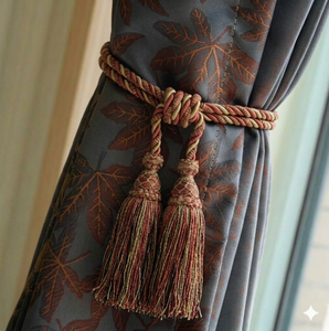 Traditional <b>Curtain</b> Tiebacks with Tassels for Elegant Window Decor - Product Image 1